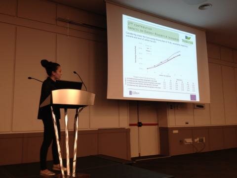 Jenny Lieu presenting impacts on energy poverty in Chile